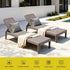 Gardeon Adjustable Outdoor Sun Lounger - Brown