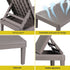 Gardeon Adjustable Outdoor Sun Lounger - Brown
