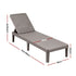Gardeon Adjustable Outdoor Sun Lounger - Brown