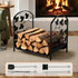 Gardeon Firewood Rack 48cm Wood Rack Firewood Storage Indoor Outdoor Black | Outdoorium