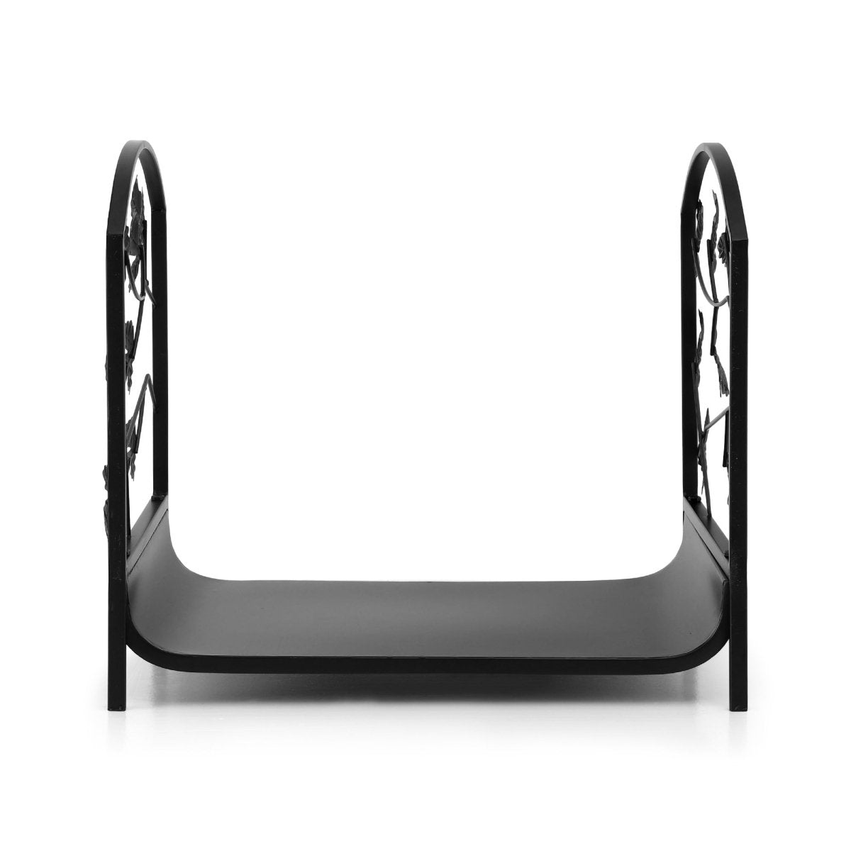 Gardeon Firewood Rack 48cm Wood Rack Firewood Storage Indoor Outdoor Black | Outdoorium