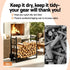 Gardeon Firewood Rack 84cm Wood Rack Firewood Storage Indoor Outdoor Black | Outdoorium