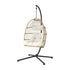 Gardeon Foldable Outdoor Swing Chair with Stand Cushion Rattan Patio Furniture | Furniture > Outdoor > Outdoor Chairs
