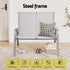 Gardeon Garden Bench Seat Steel Outdoor Patio Park Lounge Backyard Chair Grey | Outdoorium