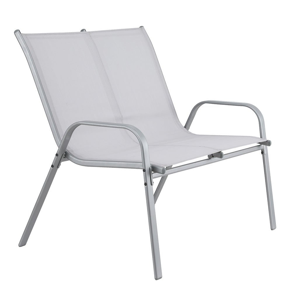 Gardeon Garden Bench Seat Steel Outdoor Patio Park Lounge Backyard Chair Grey | Outdoorium