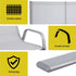 Gardeon Garden Bench Seat Steel Outdoor Patio Park Lounge Backyard Chair Grey | Outdoorium