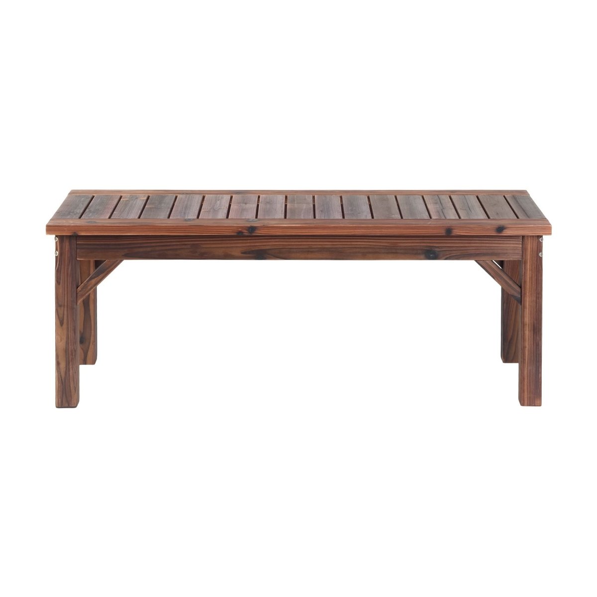 Gardeon Garden Benches Garden Seating Backless Timber Seat 120cm Brown | Furniture > Outdoor > Outdoor Benches