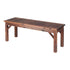 Gardeon Garden Benches Garden Seating Backless Timber Seat 120cm Brown | Furniture > Outdoor > Outdoor Benches
