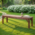Gardeon Garden Benches Garden Seating Backless Timber Seat 150cm Brown | Furniture > Outdoor > Outdoor Benches