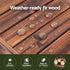 Gardeon Garden Benches Garden Seating Backless Timber Seat 150cm Brown | Furniture > Outdoor > Outdoor Benches