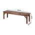 Gardeon Garden Benches Garden Seating Backless Timber Seat 150cm Brown | Furniture > Outdoor > Outdoor Benches