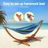 Gardeon Hammock Bed Stand Larch Wood 315cm Length | Outdoorium