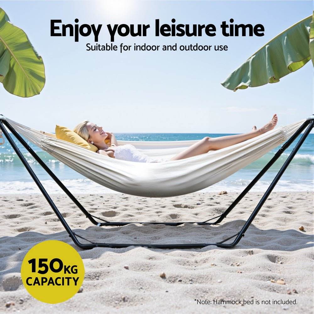 Gardeon Hammock Bed Stand Steel Frame Outdoor Garden | Outdoorium