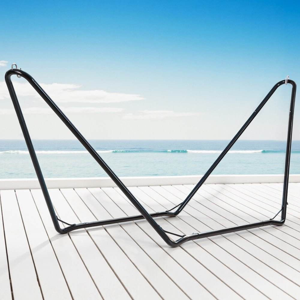 Gardeon Hammock Bed Stand Steel Frame Outdoor Garden | Outdoorium