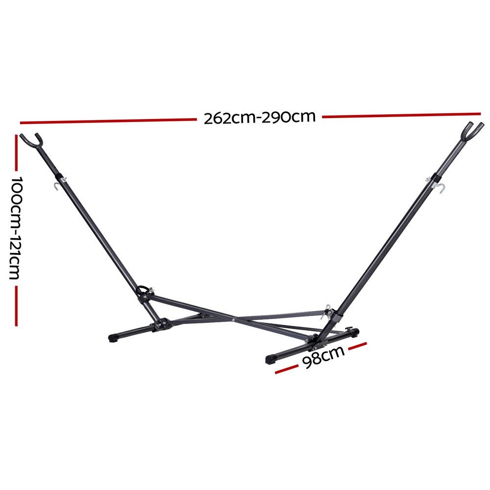 Gardeon Hammock Bed Stand Steel Frame Outdoor Indoor | Outdoorium
