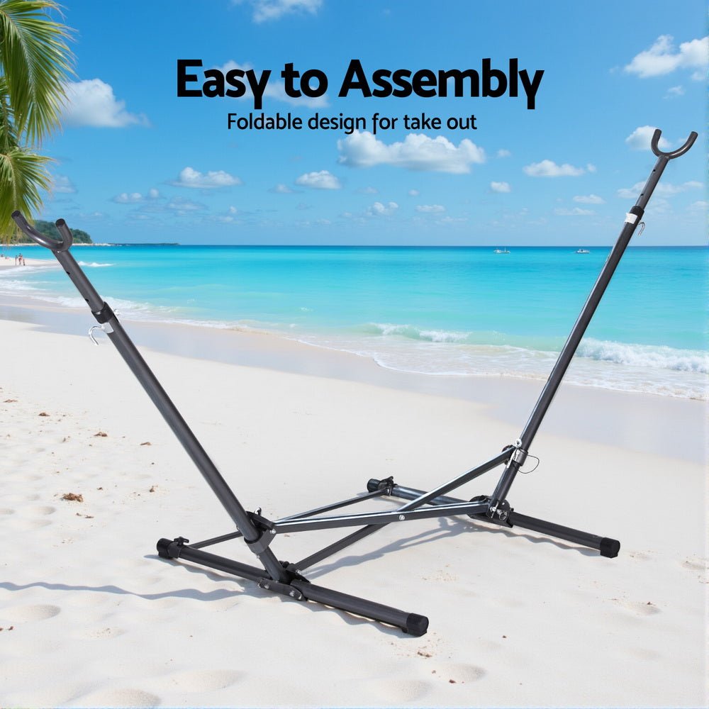 Gardeon Hammock Bed Stand Steel Frame Outdoor Indoor | Outdoorium
