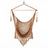 Gardeon Hammock Chair Camping Hanging Chair with Spreader Bar Tassels Brown | Home & Garden > Hammocks > Hammocks & Accessories