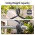 Gardeon Hammock Chair Camping Macrame Hanging Swing Cushions Metal Bar Grey | Home & Garden > Hammocks > Hammocks & Accessories