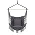 Gardeon Hammock Chair Camping Macrame Hanging Swing Cushions Metal Bar Grey | Home & Garden > Hammocks > Hammocks & Accessories