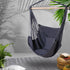 Gardeon Hammock Chair Outdoor Camping Hanging Hammocks Cushion Pillow Grey | Home & Garden > Hammocks