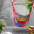 Gardeon Hammock Chair Outdoor Camping Hanging Hammocks Cushion Pillow Rainbow | Home & Garden > Hammocks