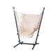 Gardeon Hammock Chair Outdoor Camping Hanging with Stand Cream | Home & Garden > Hammocks