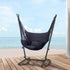 Gardeon Hammock Chair Outdoor Camping Hanging with Stand Grey | Outdoorium