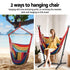 Gardeon Hammock Chair Outdoor Camping Hanging with Stand Rainbow - Outdoorium