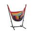 Gardeon Hammock Chair Outdoor Camping Hanging with Stand Rainbow - Outdoorium