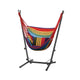 Gardeon Hammock Chair Outdoor Camping Hanging with Stand Rainbow | Home & Garden > Hammocks