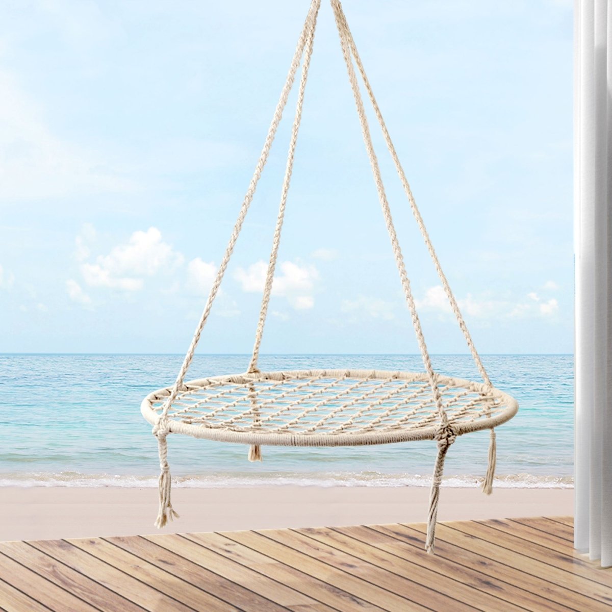 Gardeon Hammock Chair Outdoor Tree Swing Nest Web Hanging Seat 100cm | Home & Garden > Hammocks