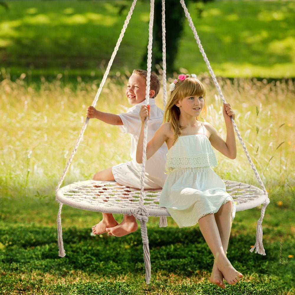 Gardeon Hammock Chair Outdoor Tree Swing Nest Web Hanging Seat 100cm | Home & Garden > Hammocks