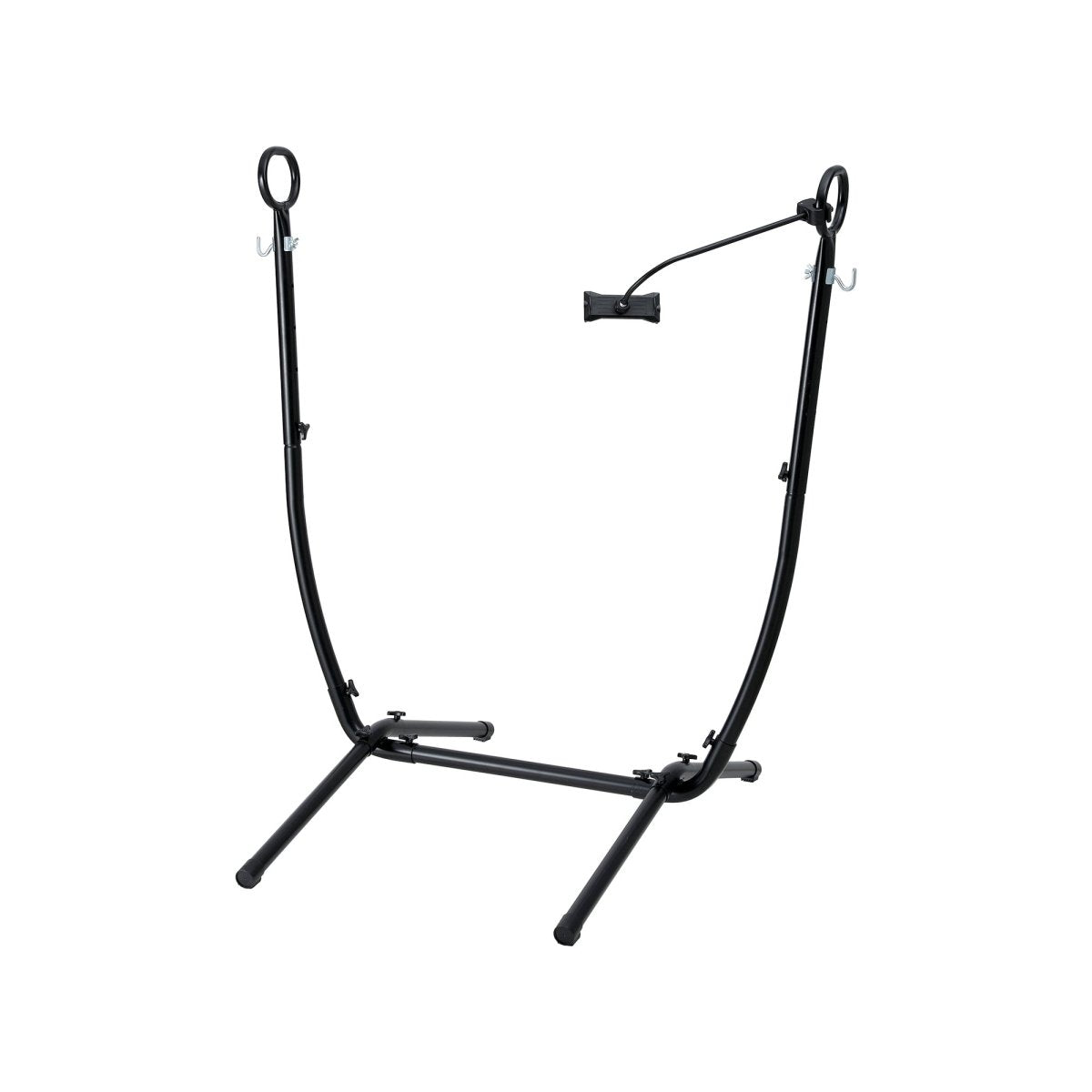 Gardeon Hammock Chair Stand Iron Frame w/ Phone Holder Black | Home & Garden > Hammocks > Hammocks & Accessories