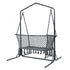 Gardeon Hammock Chair with Stand Macrame Outdoor Garden 2 Seater Grey | Home & Garden > Hammocks