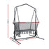 Gardeon Hammock Chair with Stand Macrame Outdoor Garden 2 Seater Grey | Home & Garden > Hammocks