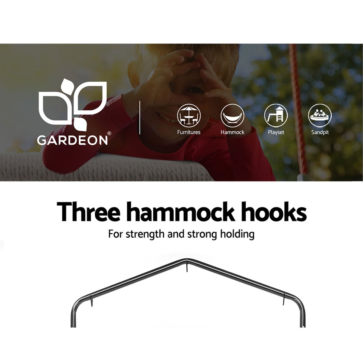Gardeon Hammock Chair with Stand Nest Web Outdoor Swing 100cm | Home & Garden > Hammocks