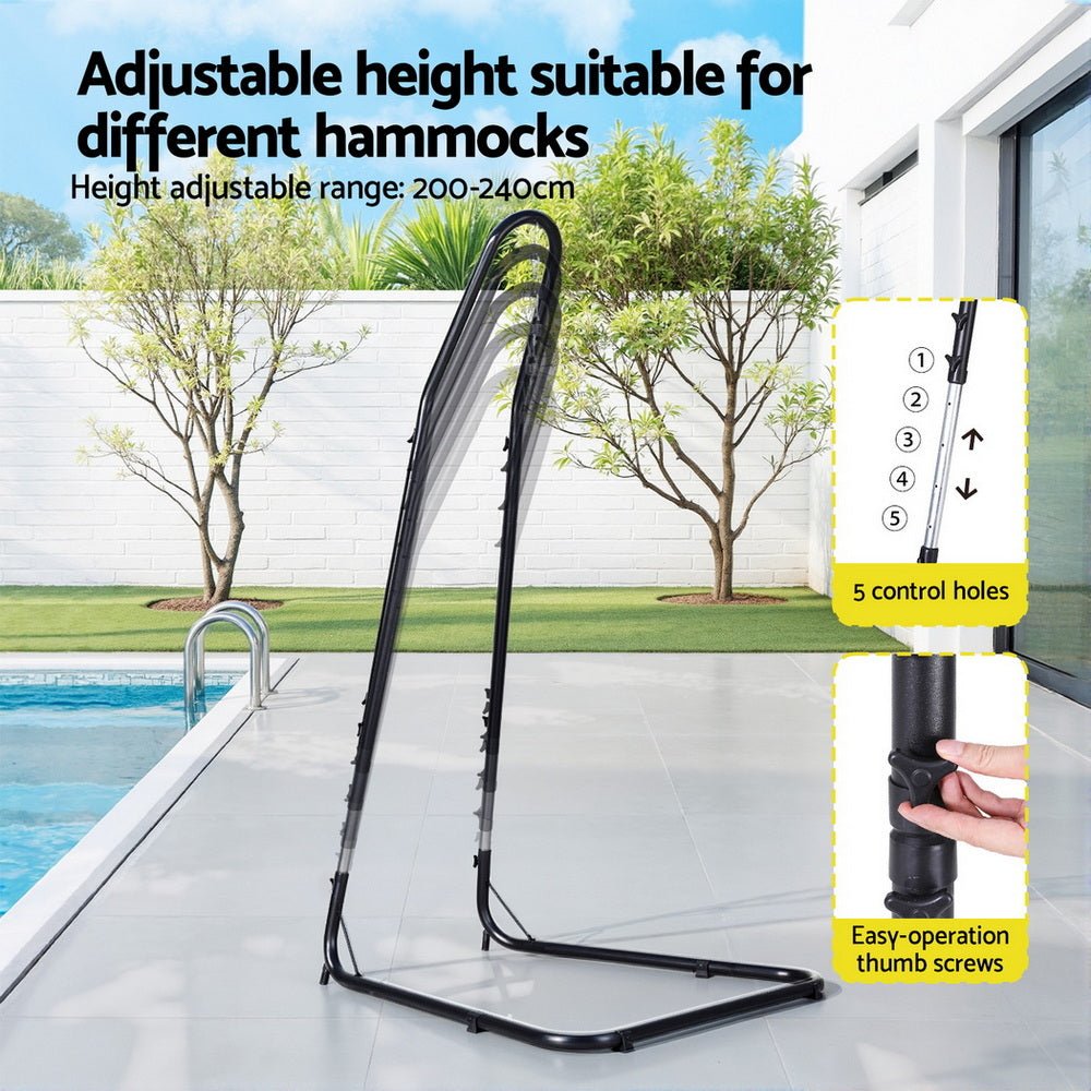 Gardeon Hammock Hanging Chair with Steel Stand | Outdoorium