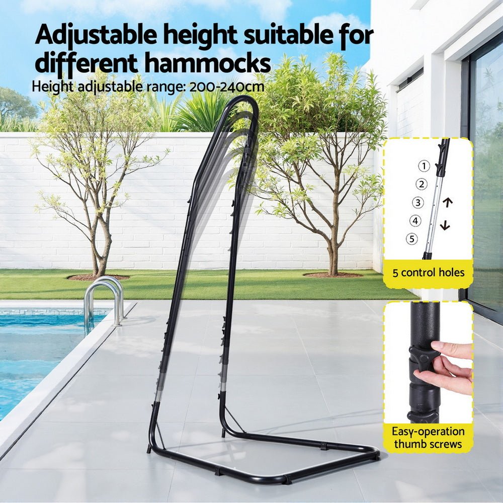 Gardeon Hammock Hanging Chair with Steel Stand | Outdoorium