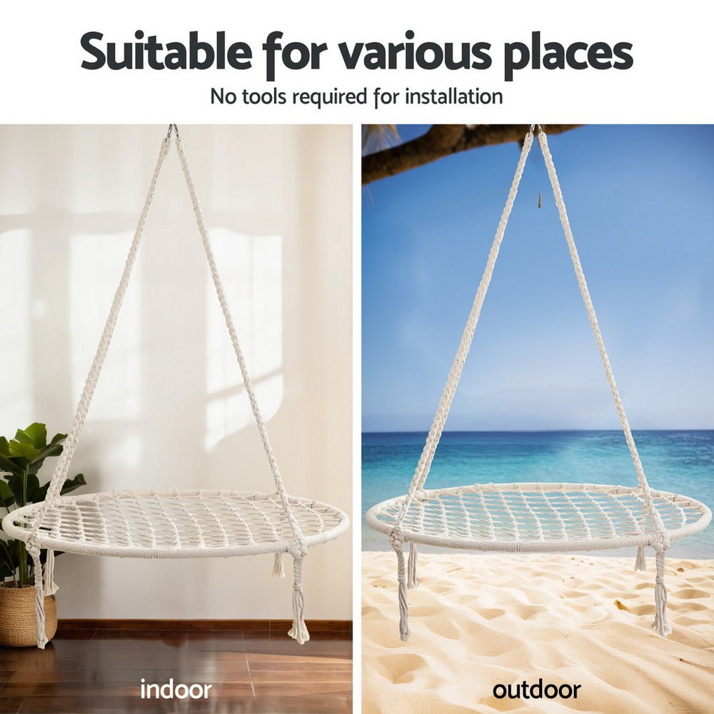 Gardeon Hammock Hanging Chair with Steel Stand | Outdoorium