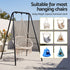 Gardeon Hanging Chair Stand 135 x 180cm - Black