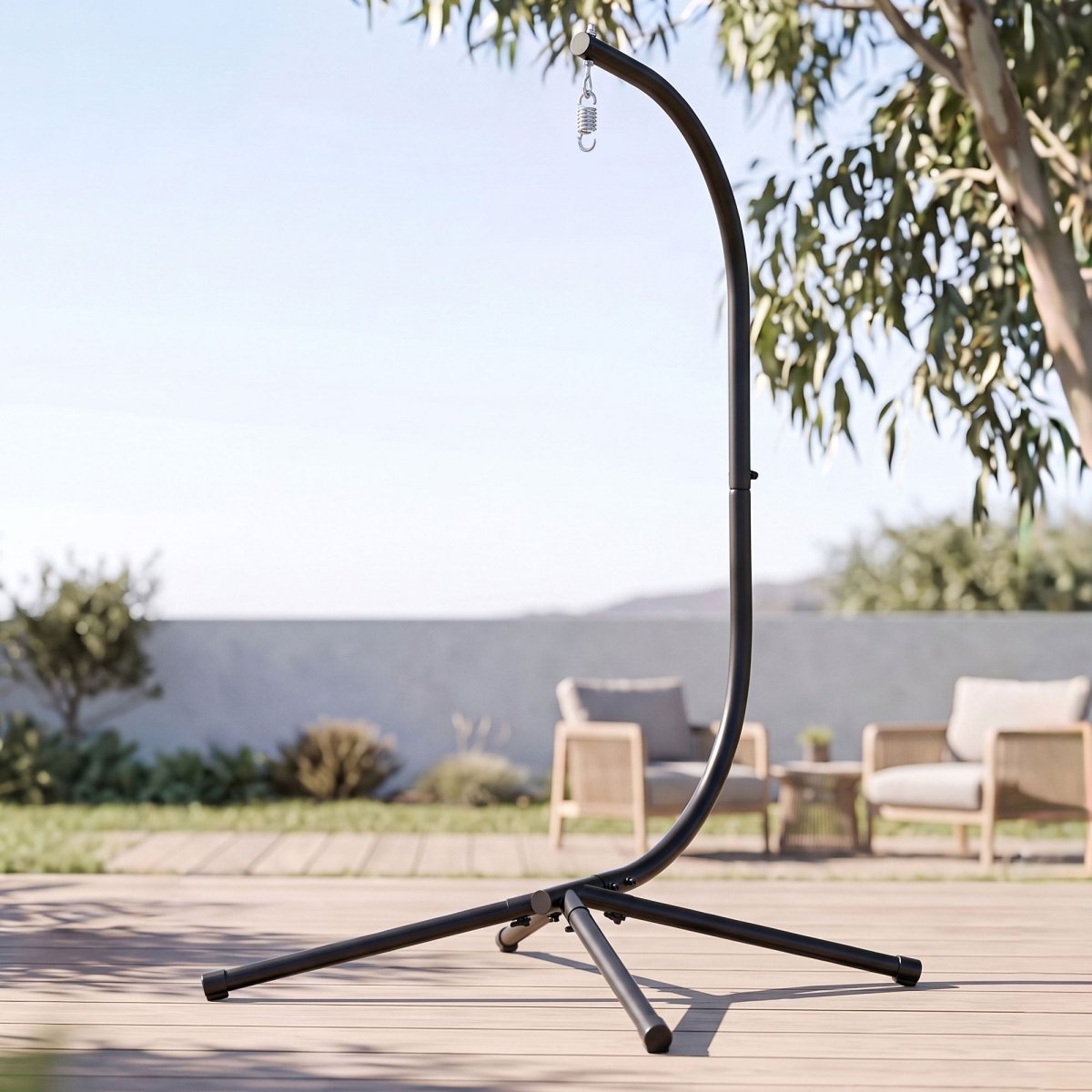 Gardeon Hanging Chair Stand 150kg - Black