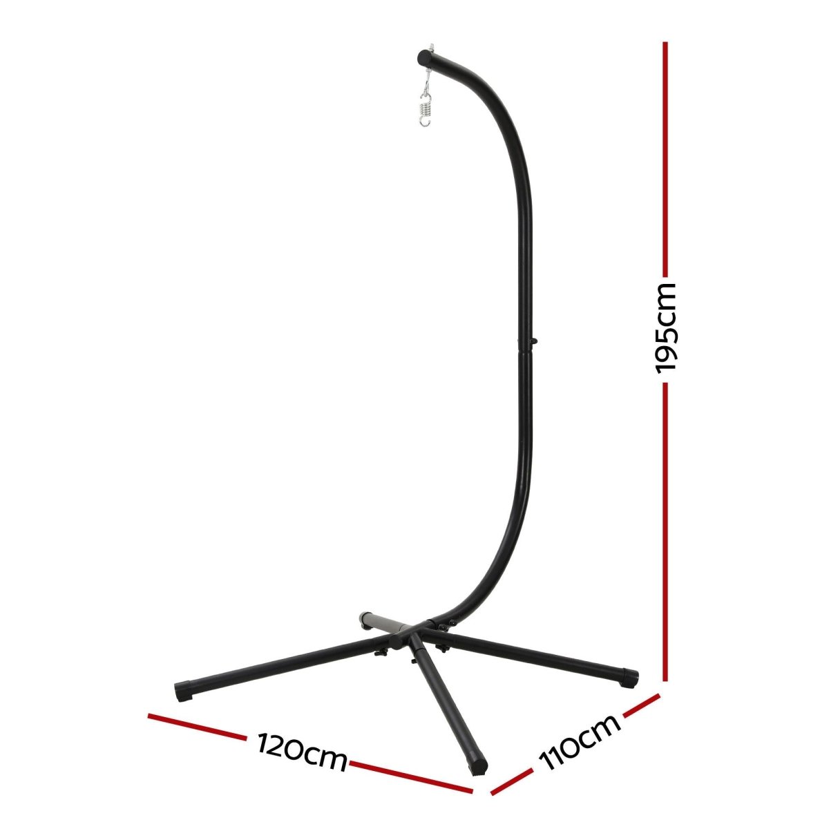 Gardeon Hanging Chair Stand 150kg - Black