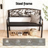 Gardeon Outdoor Bench Seat Garden Steel Outdoor Furniture 3 Seater Park Bronze | Outdoorium