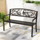 Gardeon Outdoor Bench Seat Garden Steel Outdoor Furniture 3 Seater Park Bronze | Outdoorium