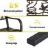 Gardeon Outdoor Bench Seat Garden Steel Outdoor Furniture 3 Seater Park Bronze | Outdoorium