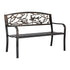 Gardeon Outdoor Bench Seat Garden Steel Outdoor Furniture 3 Seater Park Bronze | Outdoorium