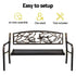 Gardeon Outdoor Bench Seat Garden Steel Outdoor Furniture 3 Seater Park Bronze | Outdoorium