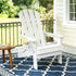 Gardeon Outdoor Chairs Folding Adirondack Beach Chair HDPE Sun Lounge Patio Furniture Garden White | Furniture > Outdoor > Outdoor Chairs