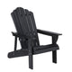 Gardeon Outdoor Chairs HDPE Adirondack Beach Chair Sun Lounge Patio Furniture Garden Black | Outdoorium