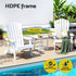 Gardeon Outdoor Chairs HDPE Adirondack Beach Chair Sun Lounge Patio Furniture Garden white | Outdoorium